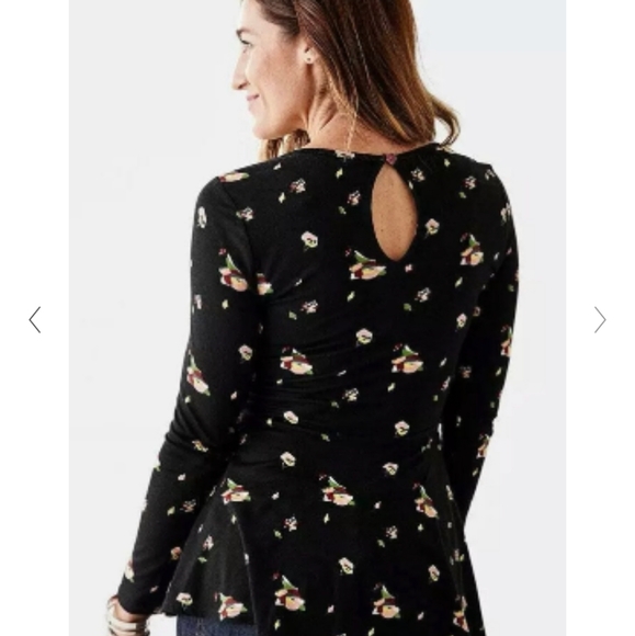 Matilda Jane Black Pep in Your Step Pelplum Top - Picture 4 of 8